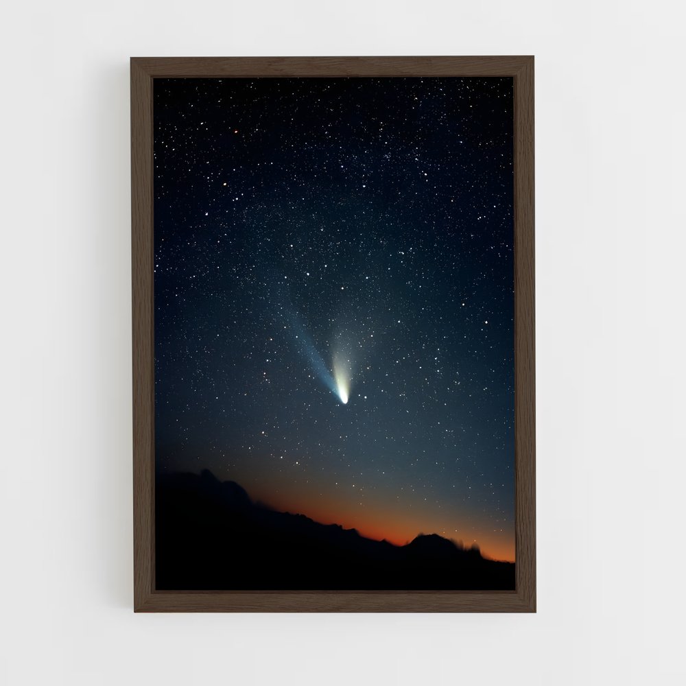 Poster Comète au Crépuscule – affiche Univers (vue 5)